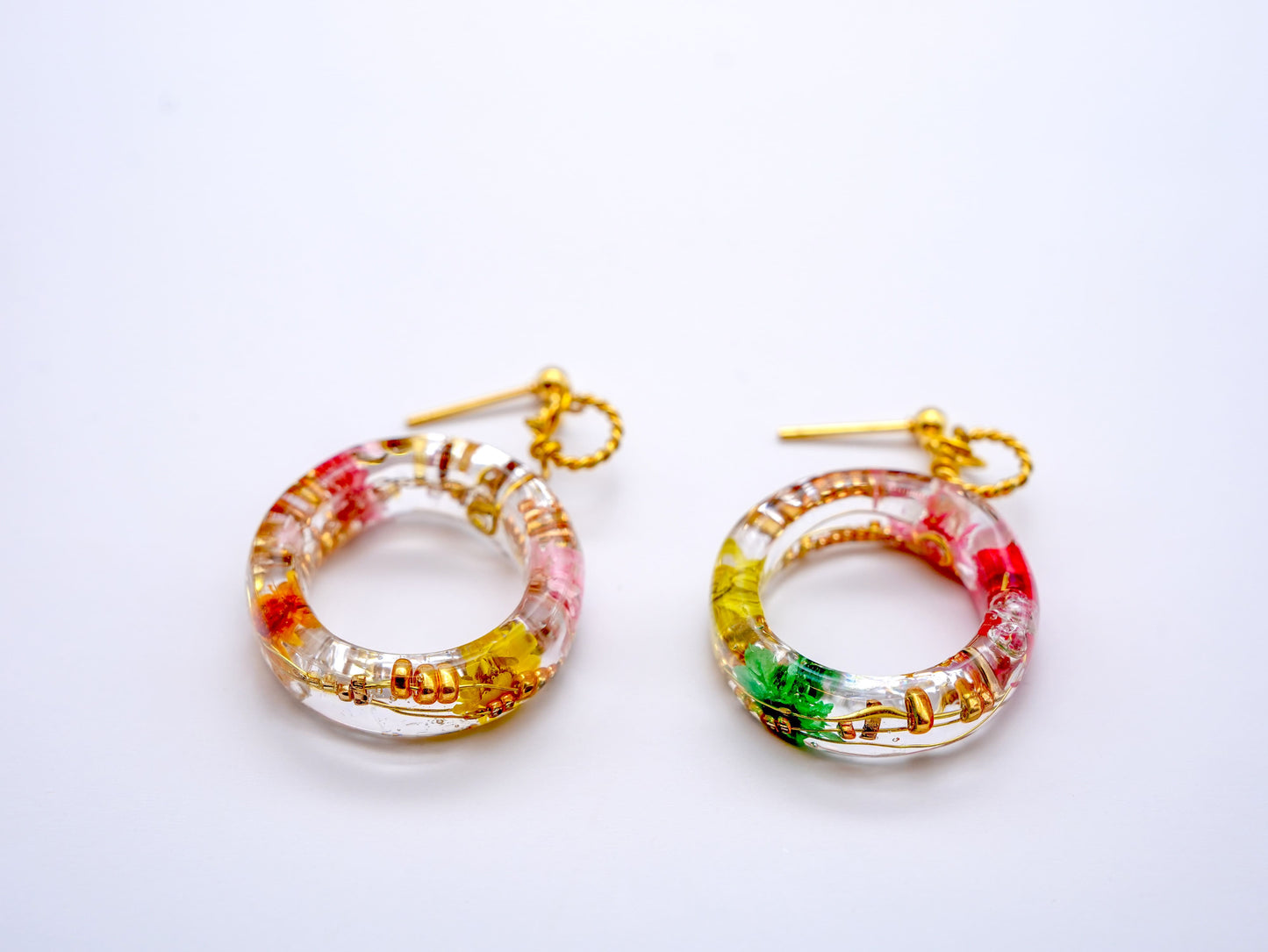 No.048 ワイヤフラワー ピアス 非売品
