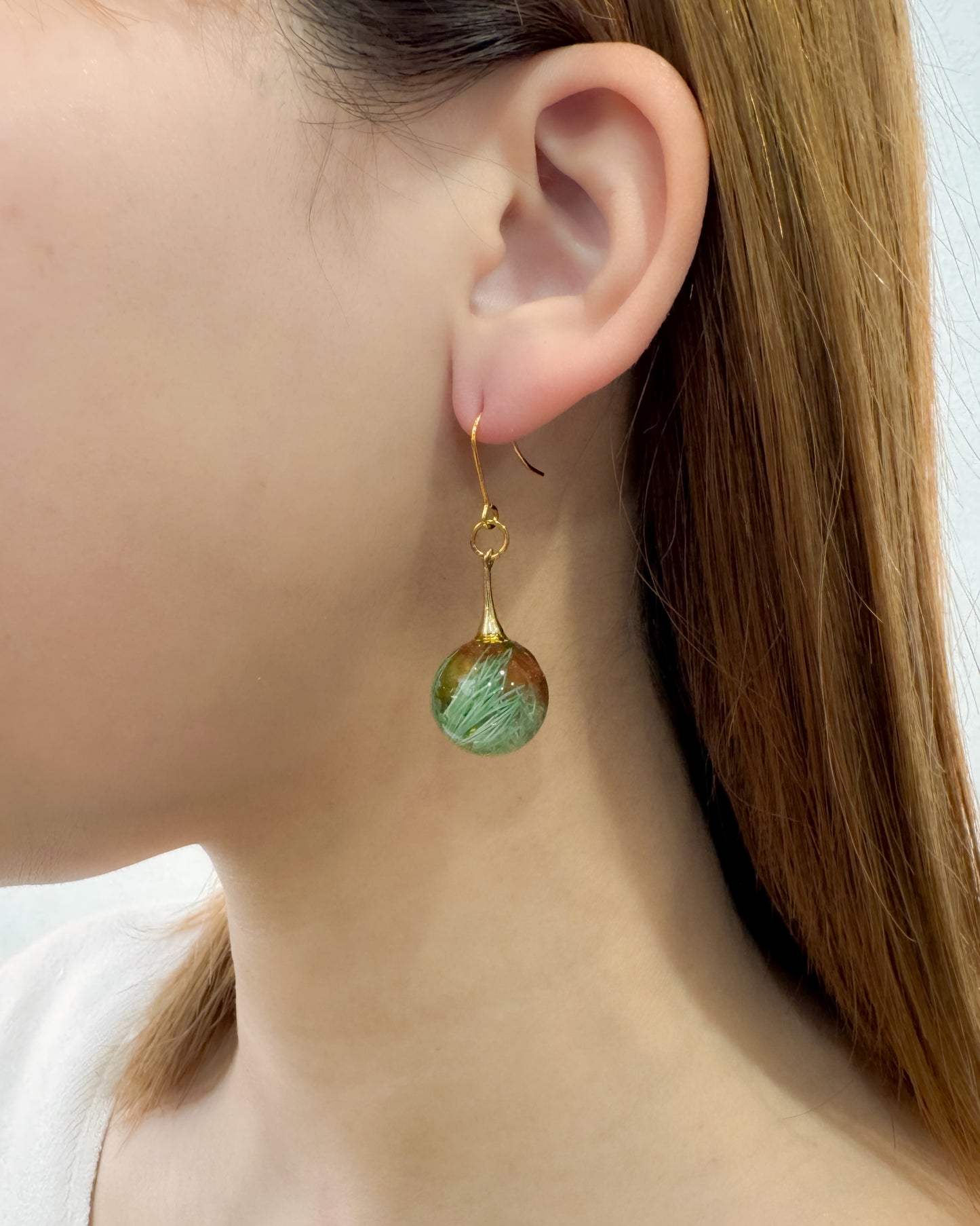No.032 ロジックフラワーボール ピアス 非売品