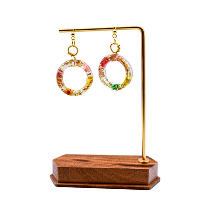 No.048 ワイヤフラワー ピアス 非売品