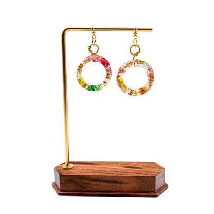 No.048 ワイヤフラワー ピアス 非売品