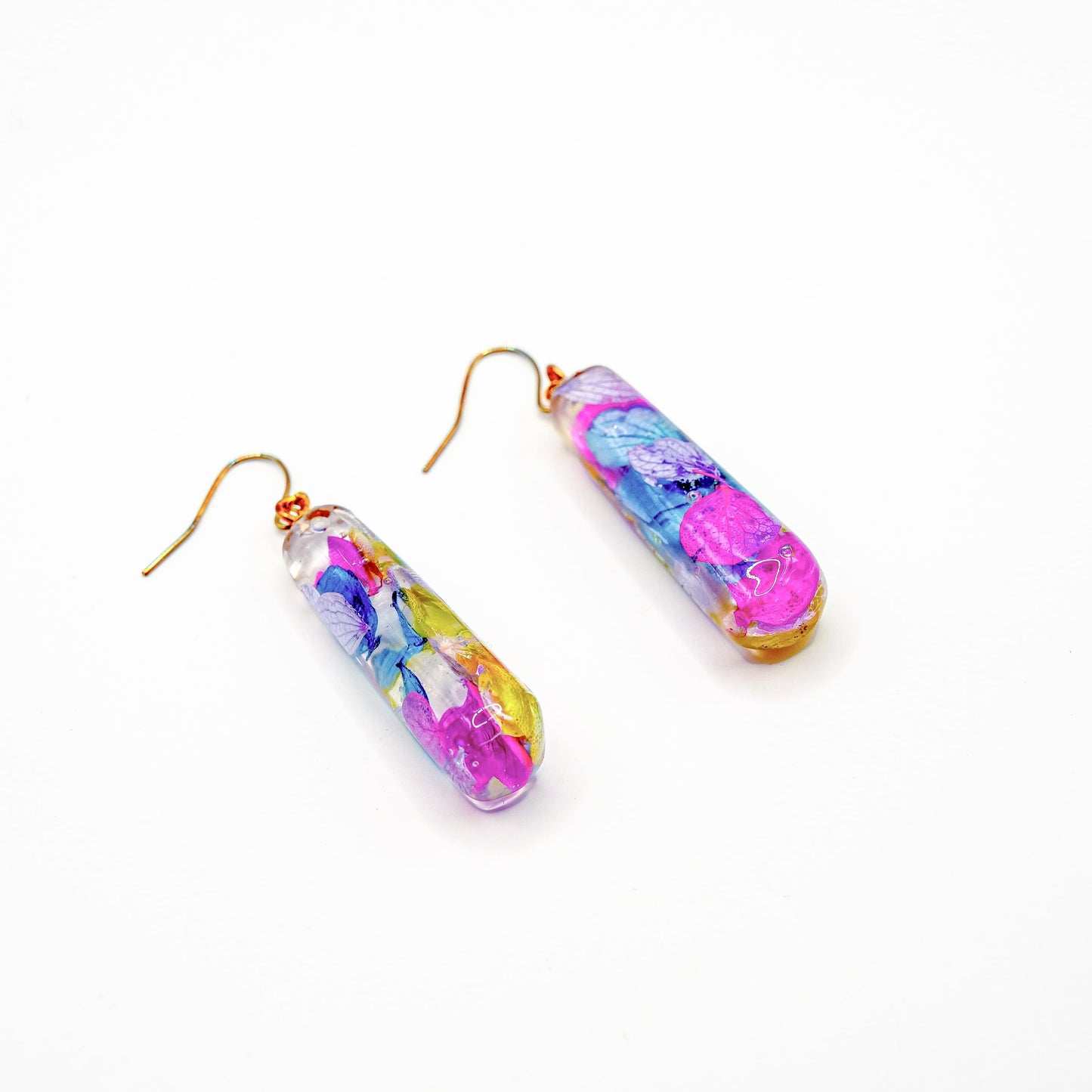 No.065 アイスブルー ピアス 一点物