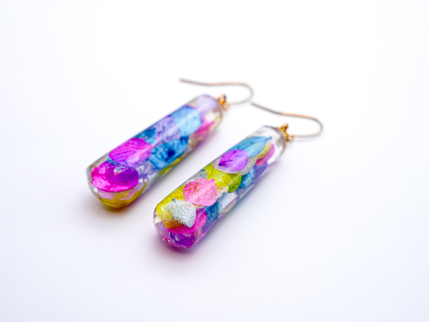 No.065 アイスブルー ピアス 一点物