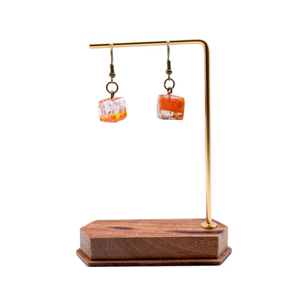 No.030 紅茶砂糖 ピアス 一点物
