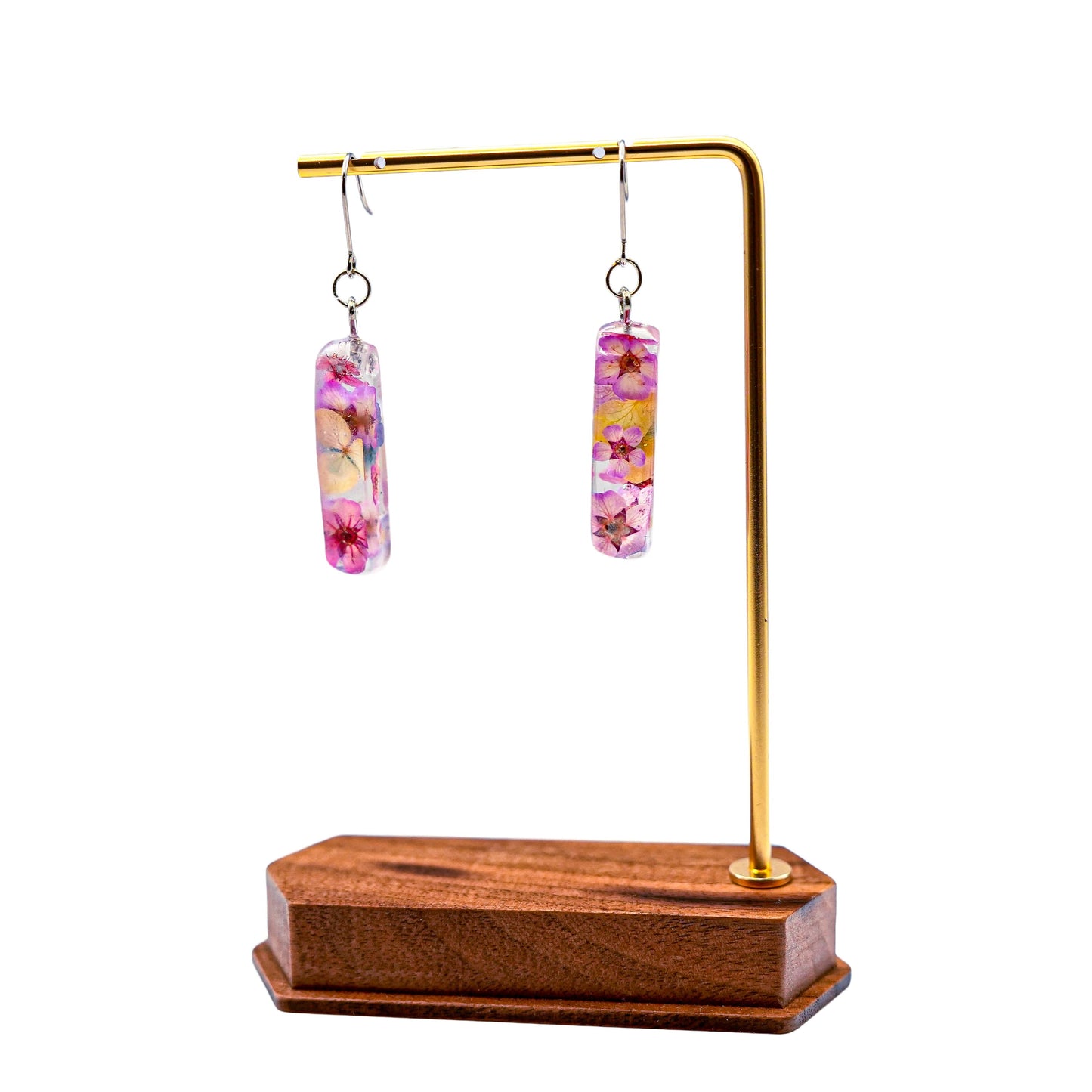 No.068 桜カクテル ピアス 一点物