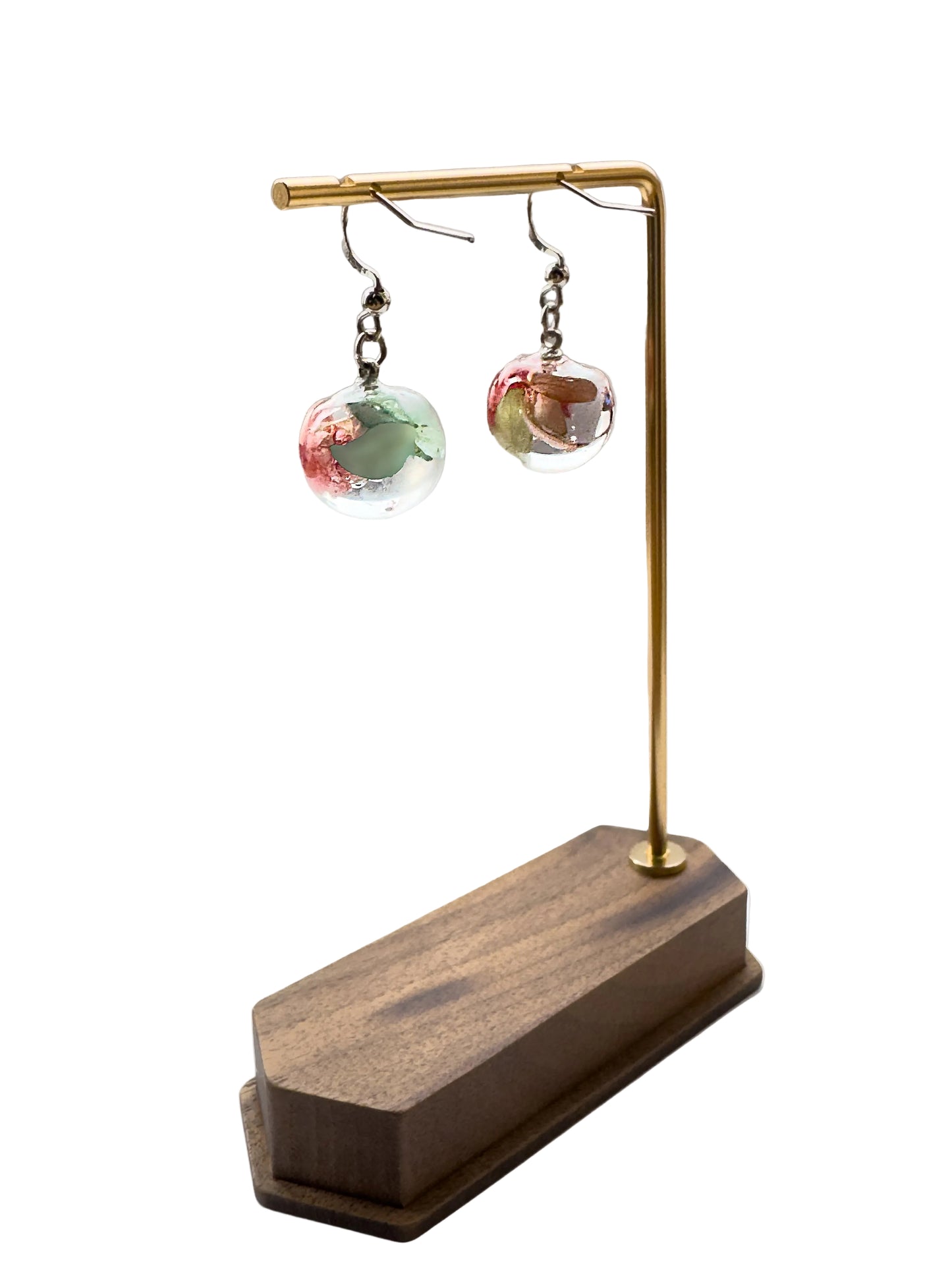 No.026 フラワーアップル ピアス 一点物