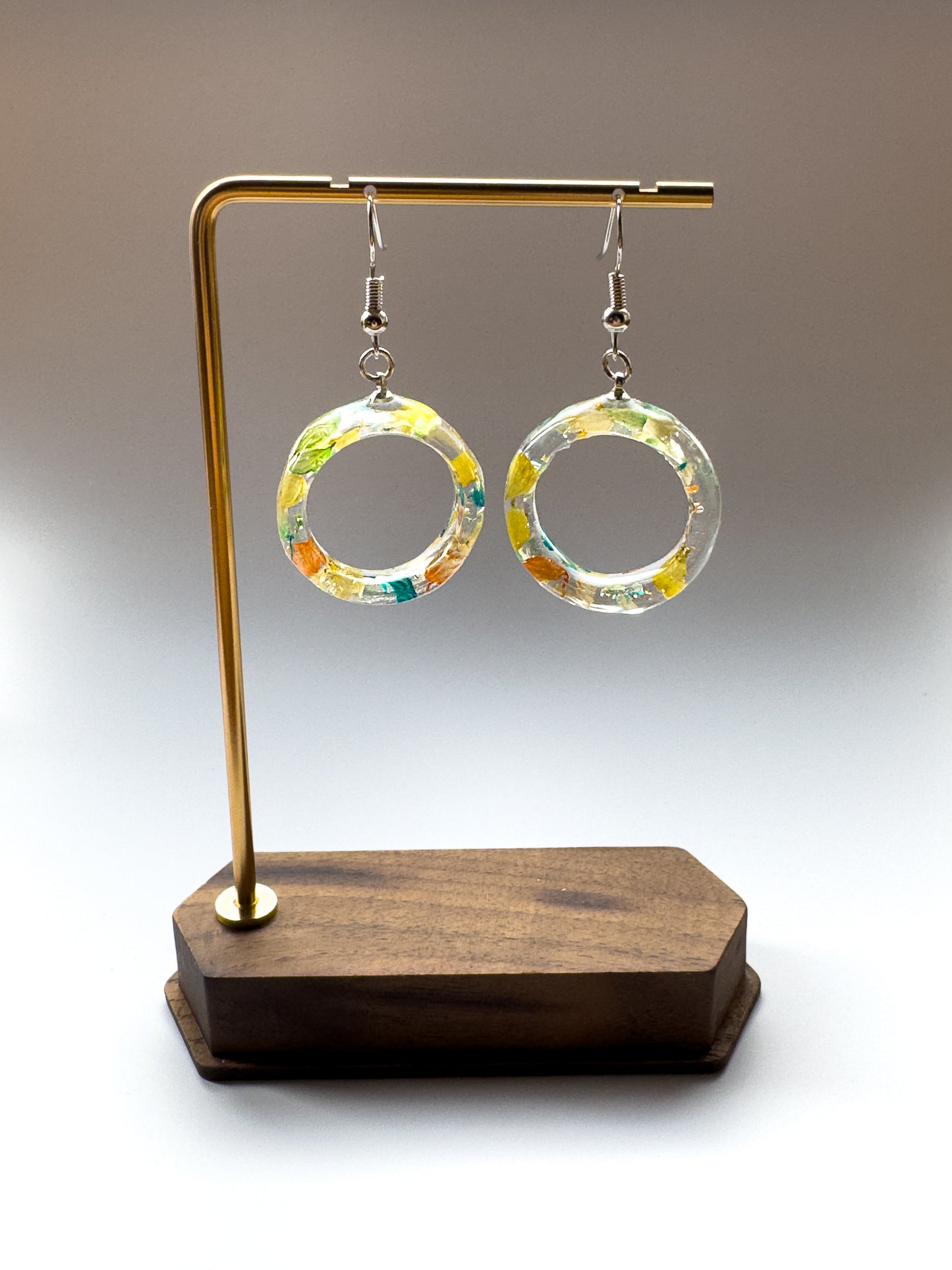 No.003 レモンライム ピアス 一点物