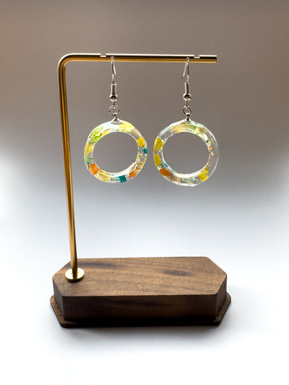 No.003 レモンライム ピアス 一点物