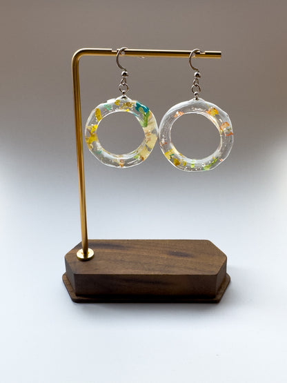 No.005 レモンクリア  ピアス 一点物