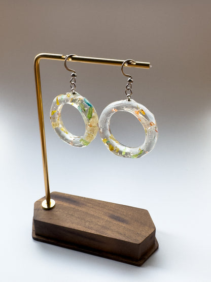 No.005 レモンクリア  ピアス 一点物