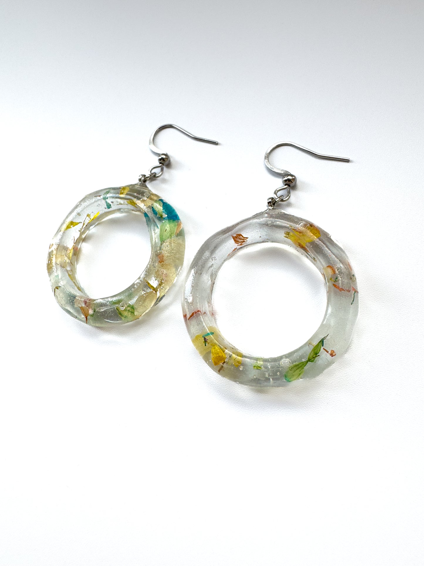 No.005 レモンクリア  ピアス 一点物